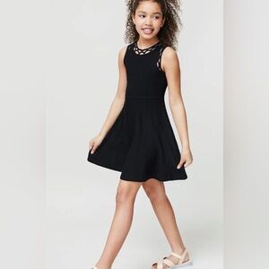 Milly Minis $185 Girls Black Dress Luxury Tank Mini